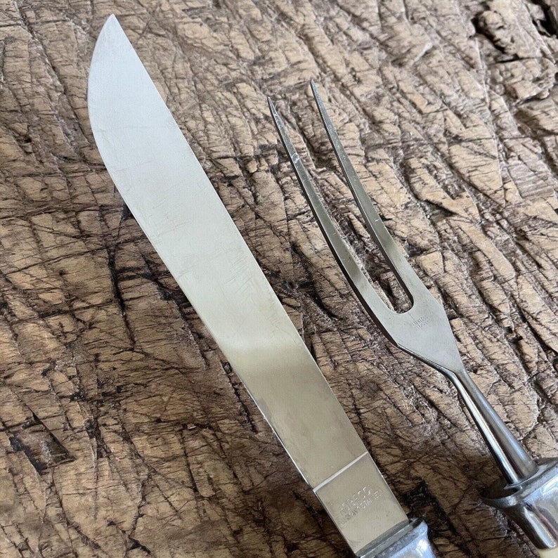 Robeson Knife and Fork Carving Set Made in Germany Vintage Mid Century