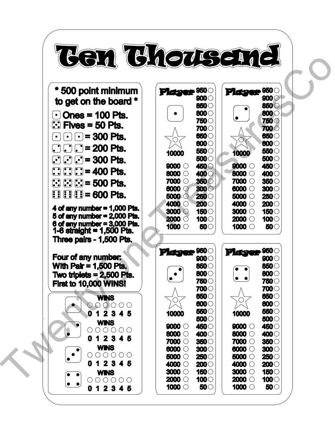 Laser CNC Ten Thousand Dice Game - Il 1080xN.4626351585 Dcqj 