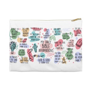 Bible Affirmations  Accessory Pouch