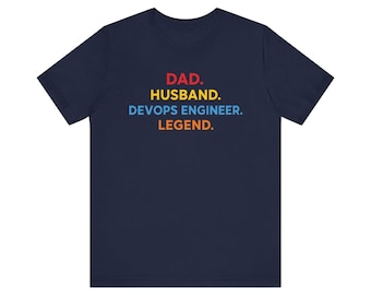 Camiseta "Pai, Marido, Engenheiro DevOps Lendário" | Presente Divertido para o Dia dos Pais com Tecnologia