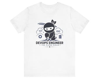 Camiseta DevOps Engineer Cloud Ninja, Camiseta para Programador de Software e Administrador de Sistemas