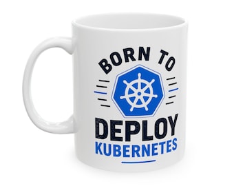Caneca Kubernetes Deploy, Caneca de Café para Engenheiro DevOps, Presente para Programador de Nuvem