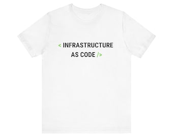 Camiseta Infraestrutura como Código | Camiseta DevOps, Minimal Tech Apparel