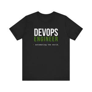 Camiseta de ingeniero DevOps / camiseta de programador, camiseta de carrera tecnológica, regalo para desarrollador de software