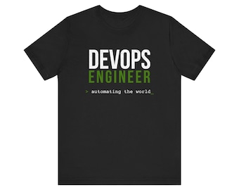 Camiseta de Engenheiro DevOps | Camiseta de Programador, Camiseta para Carreira em Tecnologia, Presente para Desenvolvedor de Software