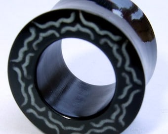 217 Buffalo Horn tunnels bone Gauges Pair Carved Earrings Piercings Handmade Organic  plugs spirals