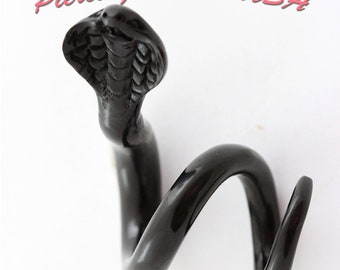 352 1pair of organic buffalo horn cobra snake twisted gauge earrings with spirals tapers piercings unique handmade