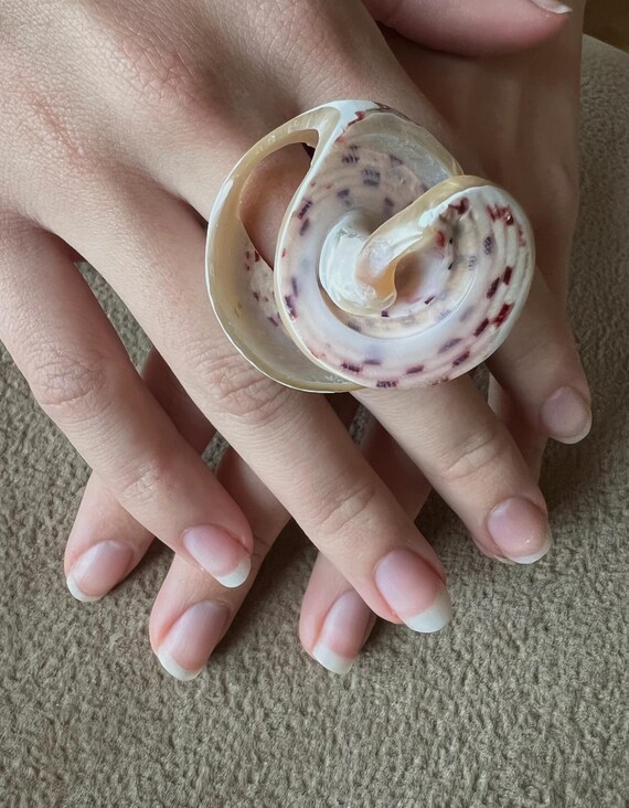 ARJ-56 shell ring, whole shell ring, hand made, p… - image 2