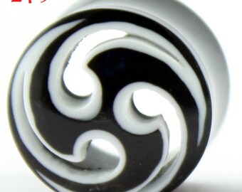 279 Buffalo Horn plugs Gauges Pair Carved Earrings Piercings Handmade Organic tunnels spirals