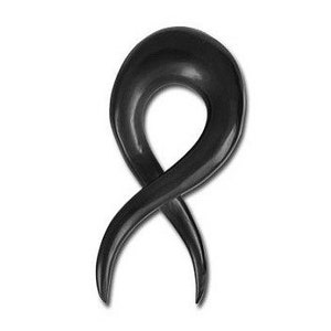 041H Horn spirals Ear Gauges Pair Carved Earrings Piercings Handmade Organic Stretch plugs tunnels