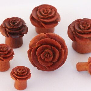 333 Wood Plugs Earrings two tone earrings Jarawa Wooden Saba plug piercings gauges