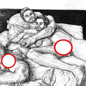 Between Men IV - PRINT - Gay Art