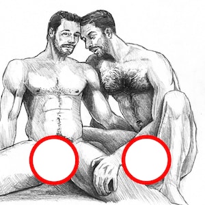 Lovers II - Gay Art
