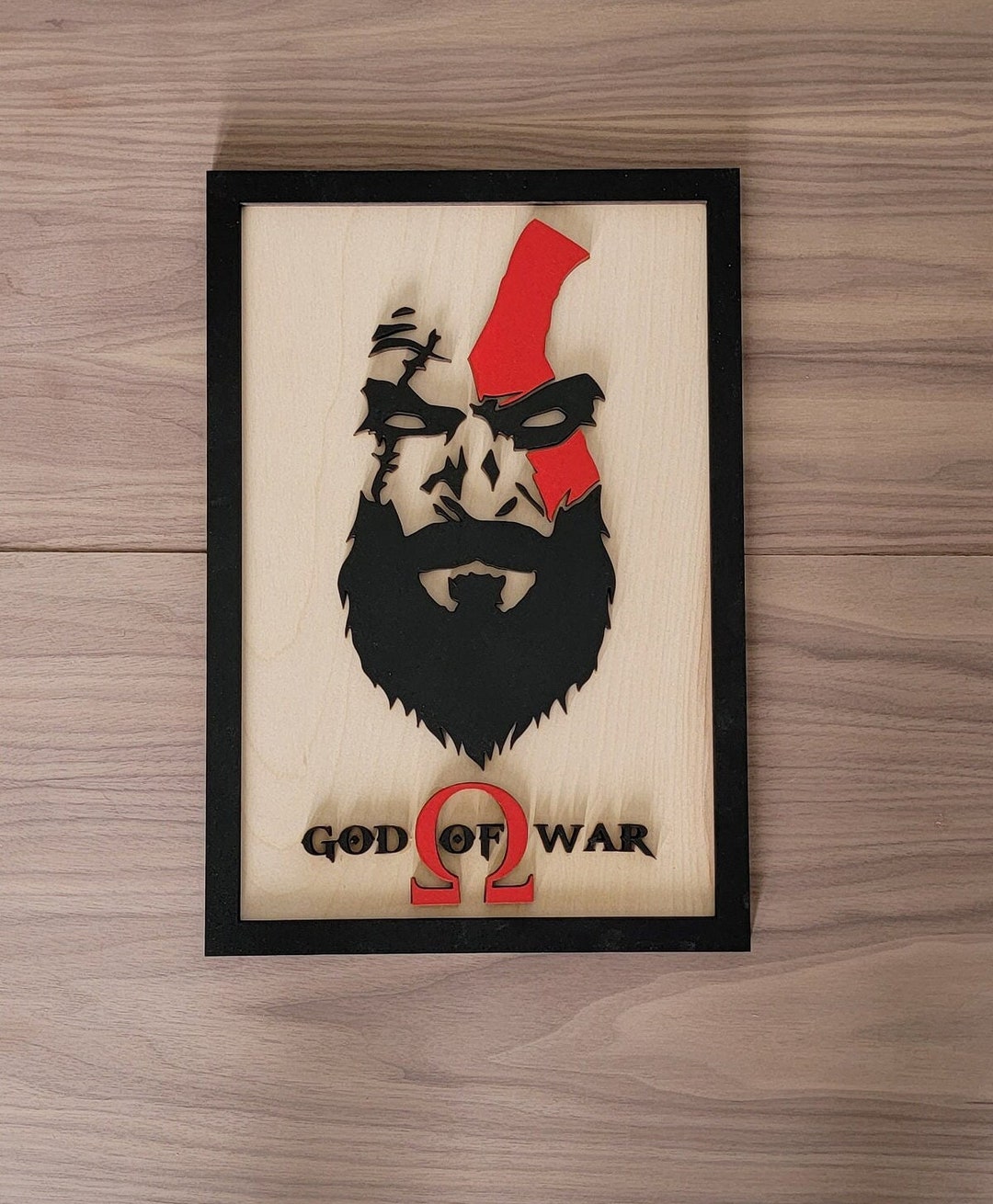 God of War Kratos, God of War Wall Art, Kratos Wall Art, Kratos Gift