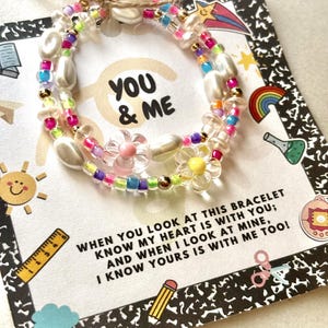 First Day of School Gift | Back to School Bracelets | Mama & Mini Bracelet Set | First day of School/Kindergarten/Preschool