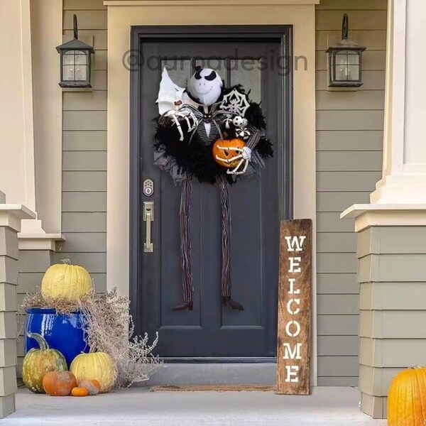 Witch Wreath for Front Door - Etsy
