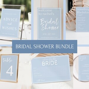 something blue before I do, something blue bridal shower, bridal shower invitation template, bundle, bridal shower bundle