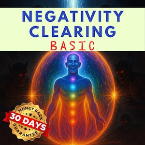 Negativity Removal (BASIC) + Aura Energy Cleanse + Curse removal + Aura Activation + Black Magic Curse removal