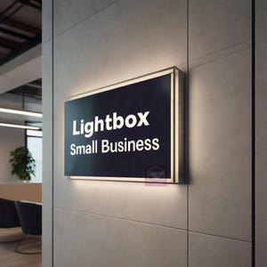 Store Front Business Light Box Signage, Custom Business Logo Sign | Light Box Business Sign, Frontlit Acrylic Sign, Custom Light Box