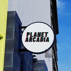 Illuminated Round Lightbox Sign , Store Front Business Logo Sign ...