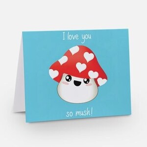 Biglietto di San Valentino ai funghi