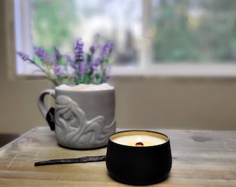Lavender London Fog Hand-Poured Organic Soy Candle and Wax Melts