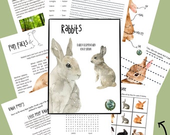 Rabbit Learning Bundle - unité élémentaire imprimable