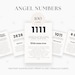 Angel Numbers Oracle Cards, Angel Number Affirmation Cards, Printable ...