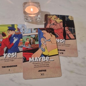Ja of nee Tarot, lezen; Ja, nee misschien en timingtarot, timingkaart trekken, alleen orakelfoto lezen, eenvoudig snel, wanneer tarot;