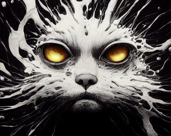 Impressão digital do gato assustador: adicione um toque macabro!