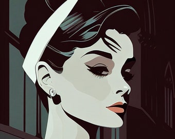 Impressão digital de Audrey Hepburn: Explosão do passado