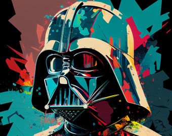Impressão digital de Darth Vader: junte-se ao lado negro da Pop Art!