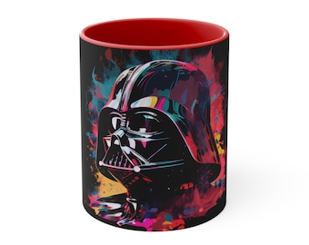 Vibrant Darth Vader Coffee Mug | Star Wars Gift | Pop Art Decor | Unique Fan Present