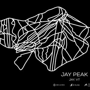 Mapa de esquí de Jay Peak