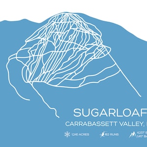 Mapa de pistas de esquí de Pan de Azúcar con color