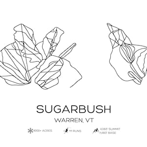 Mapa de esquí de Sugarbush