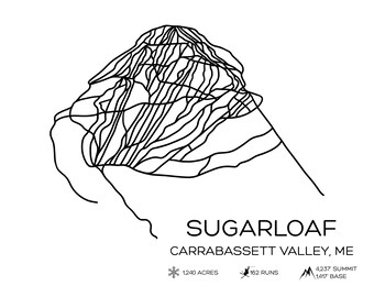 Mapa de esquí del Pan de Azúcar
