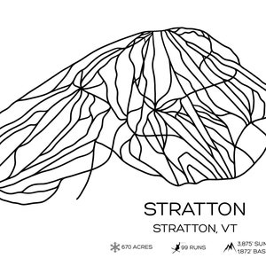 Mapa de la estación de esquí de Stratton