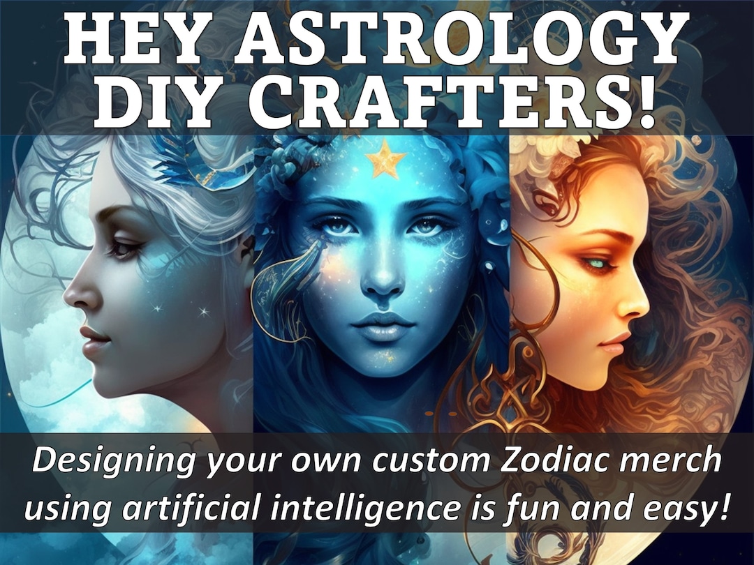AI Astrology Print Craft DIY Kit Zodiac Birth Chart Clock Map Etsy