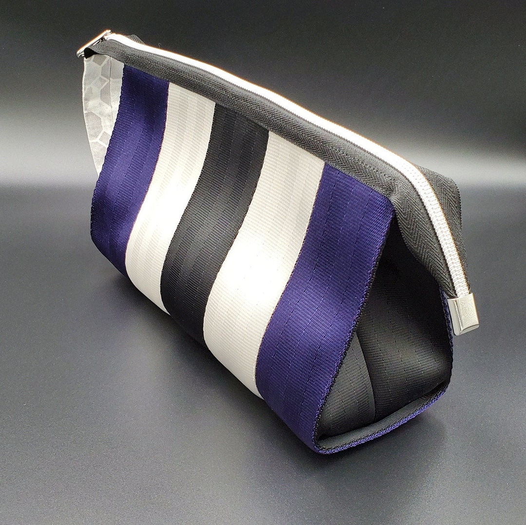 Large Cosmetic Bag With Handle Makeup Bag With Zipper Etsy