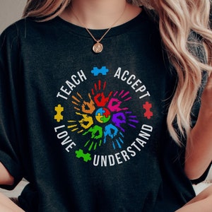 Teach Accept Understand Love T-shirt, First Day Of School, 100 Days Of School, Back To School, Gift For Teacher, Teacher Shirt, Teacher Gift