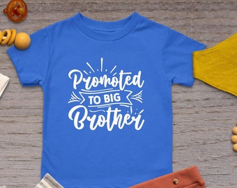 Promoted To Big Brother T-Shirt, Big Brother Shirt, Big Brother Toddler Clothes, Toddler Shirt, Sibling Gift