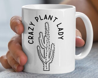 Crazy Plant Lady Mug, Farmer Mug, Gardening Mug, Gardening Mug, Plant Mug, Gardening Gift, Plant Lover Mug