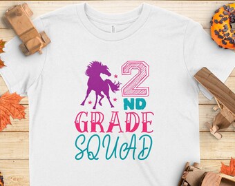 2nd Grade Squad T-shirt, First Day Of School, Back To School, Gift For Student, Pre School Kids Shirt, Teacher Gift