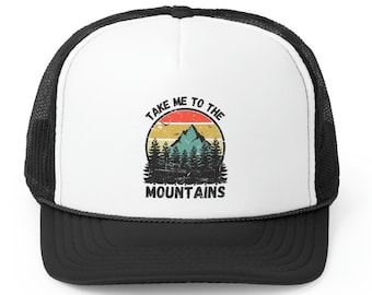 Take Me To The Mountains Hat, Camping Hat, Hiking Hat, Mountains Hat, Adventure Cap, Nature Cap, Unisex Gift, Nature Lover Hat