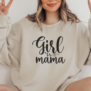 Girl Mama Shirt, Comfort Colors Mother&#39;s Day Shirt, Gift for Mom, Mother&#39;s Day, Gift for Mother&#39;s Day Sweatshirt