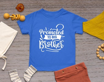Promoted To Big Brother T-Shirt, Big Brother Shirt, Big Brother Toddler Clothes, Toddler Shirt, Sibling Gift