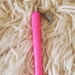 Glitterpen met letterbedel