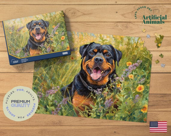 Rottweiler Puzzle, Gifts for Dog Lovers, Gifts for Rottweiler