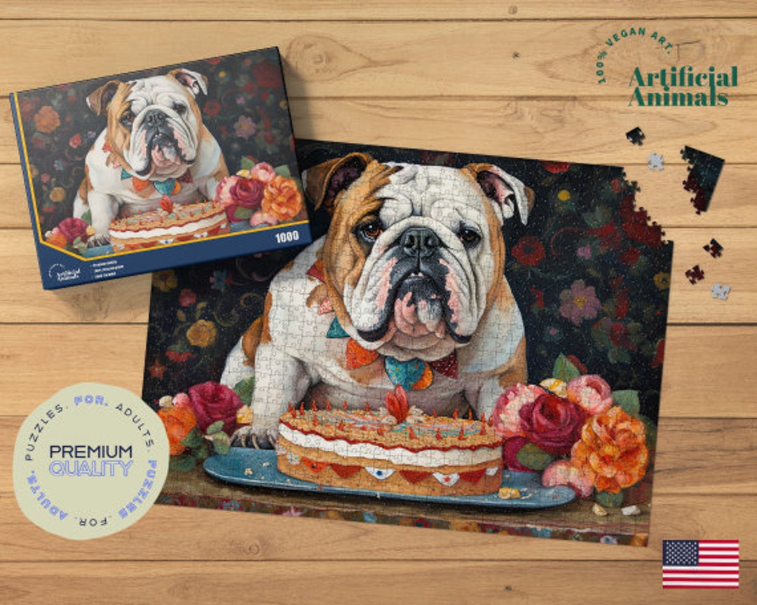 English Bulldog Jigsaw Puzzle, English Bulldog Gifts, Bulldog Lover ...